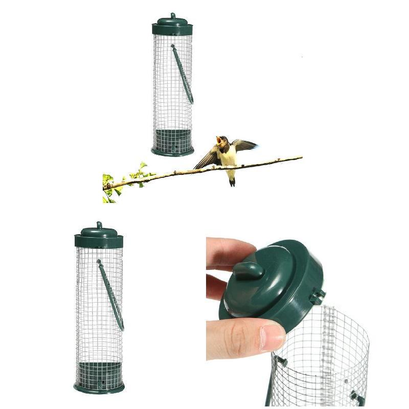 Hanging Outdoor Garden Wild Birds Feeder Nut Feeding Station for Balcony Terrace