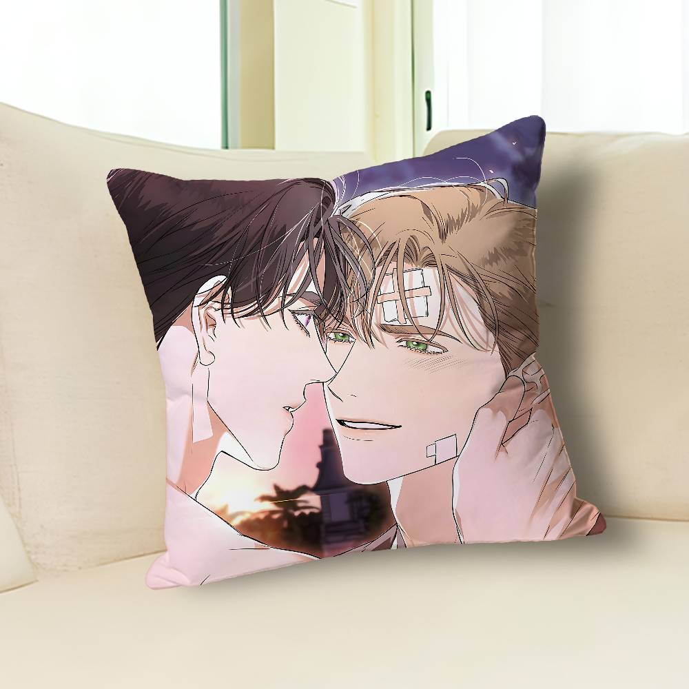 Webtoons Kiss Me If You Can Pillow Cases for Bedroom Living Room Sofa Home Decor Polyester Cushion Cover with Zipper