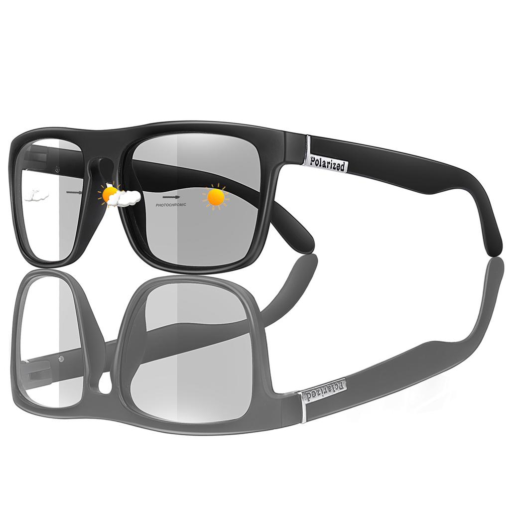Classic Square Shape Photochromic Sunglasses For Men and for Women Goggles Daily Outfit Outdoor Use Sports Cycling Shopping Party Travel