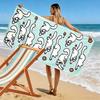 Simon's Cat Aufdruck Strandtuch, Großes Weiches Schnelltrocknendes Handtuch für Strand Camping Schwimmen