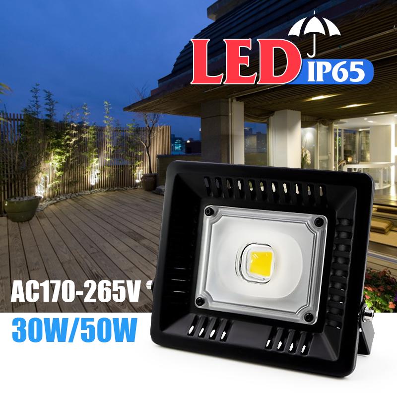 

30W 50W COB Светодиодный ландшафтный прожектор для сада, двора, уличного освещения AC170-300V