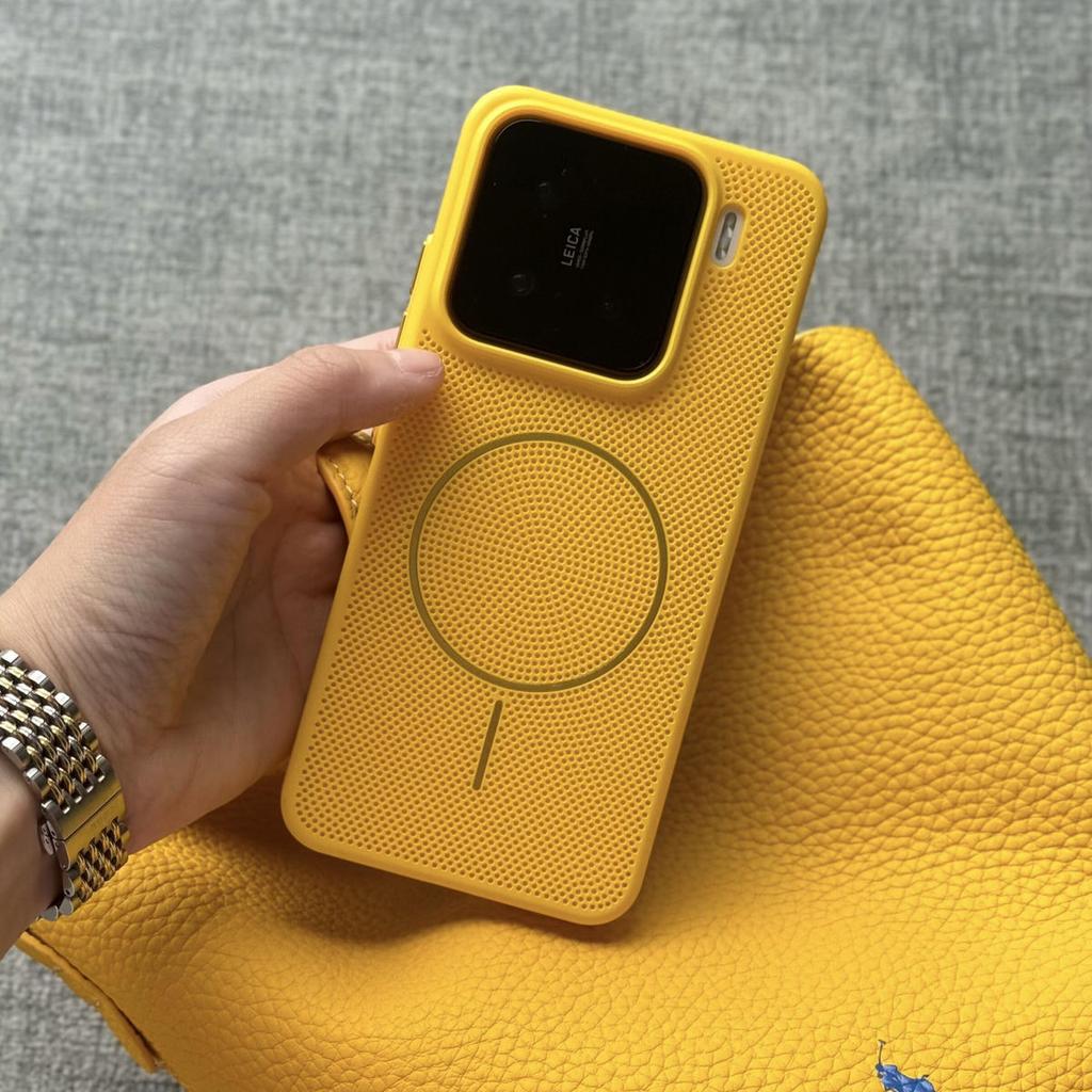 Oddychające Odprowadzanie Ciepła, Odpowiednie dla Etui na Telefon Komórkowy Xiaomi Mi 15ProCienki Pierścień Przyciąganie Magnetyczne 15/14 Proste Odporne na Upadki Twarde Etui