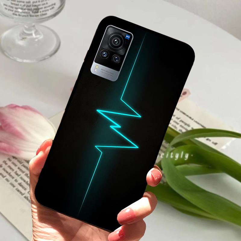 For VIVO X60 Pro 5G Case V2046 V2047A Cartoon Cute Matte Silicone TPU Soft Phone Cover For Vivo X60 X 60 Shockproof Coque Bumper