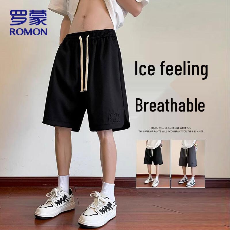 ROMON Men s Summer Casual Sports Shorts M