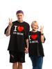Men TShirts I LOVE UR MOM Cotton Oversized Harajuku Short Sleeve Tops Print Gothic Y2k Korean Fashion Streetwear Tees Clothing