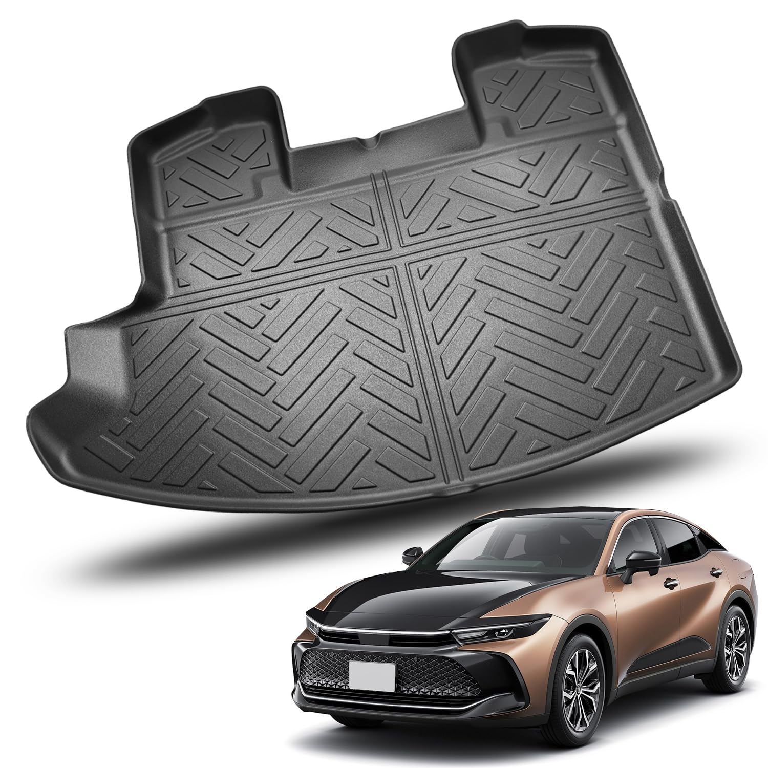 Toyota Crown Crossover Багажник Crown Crossover Багажник 3D Водонепроницаемый Легко Чистится от Грязи и Царапин Багажник Аксессуар для Crown Crossover TZSH35 AZSH35 Коврик, Поддон,
