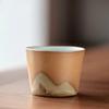 Chinese Retro Pottery Teacup Exquisite Handmade Ceramic Tea Bowl Travel Meditation Cup Pu'er Master Cup Tea Set Accessories