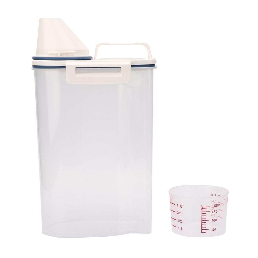 

Dust Proof Rice Storage Box Small Capacity Grain Storage Bin Kitchen Countertop