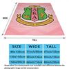 1PC Aka Patterned Flannel Blanket Suitable For All Seasons For Home Decor Warmth And Comfort Gifts Holiday Present
