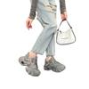 Thick-soled Internet celebrity dad shoes women's super fire tide cool lightweight soft-soled leather spring and summer breathable casual versatile s