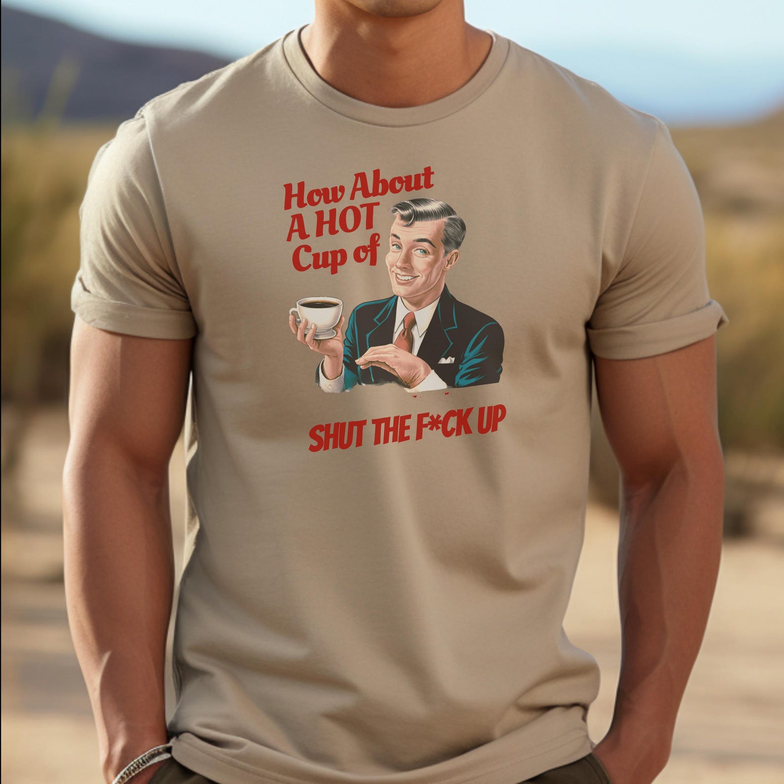 Sarcastic Graphic T-Shirt: Shut the F*ck Up - Funny Adult Tee 3XL