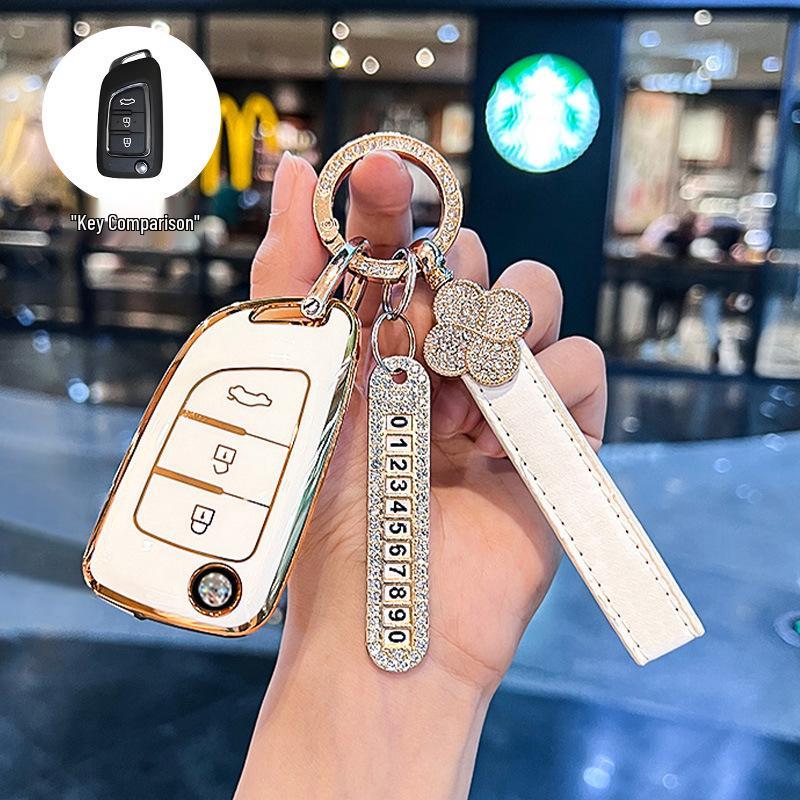 Stylish Key Case for Dongfeng Fengshen AX7, AX3, AX4, AX5, Fengdu MX5, A30 Car Models