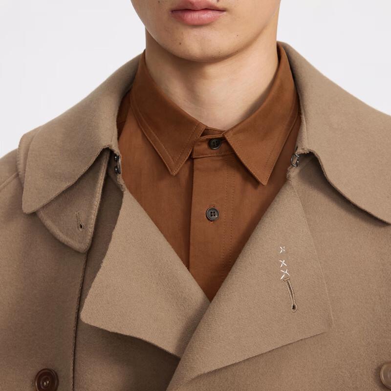 CROQUIS Men's 2024 Spring Wool Blend Loose Fit Lapel Short Jacket