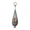 Onion And Potato Storage Keeper Handwoven Cotton Rope Mesh Bag, Wall-Mounted Bohemian Style Organizer, Kitchen Countertop Space Saver Breathable