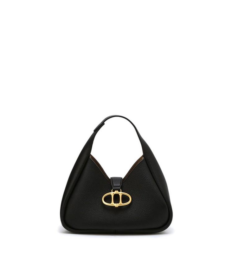 Athe Vanessabruno [Maron] Black Shrunken Leather Tote Bag Mini Aaba6E405Bk