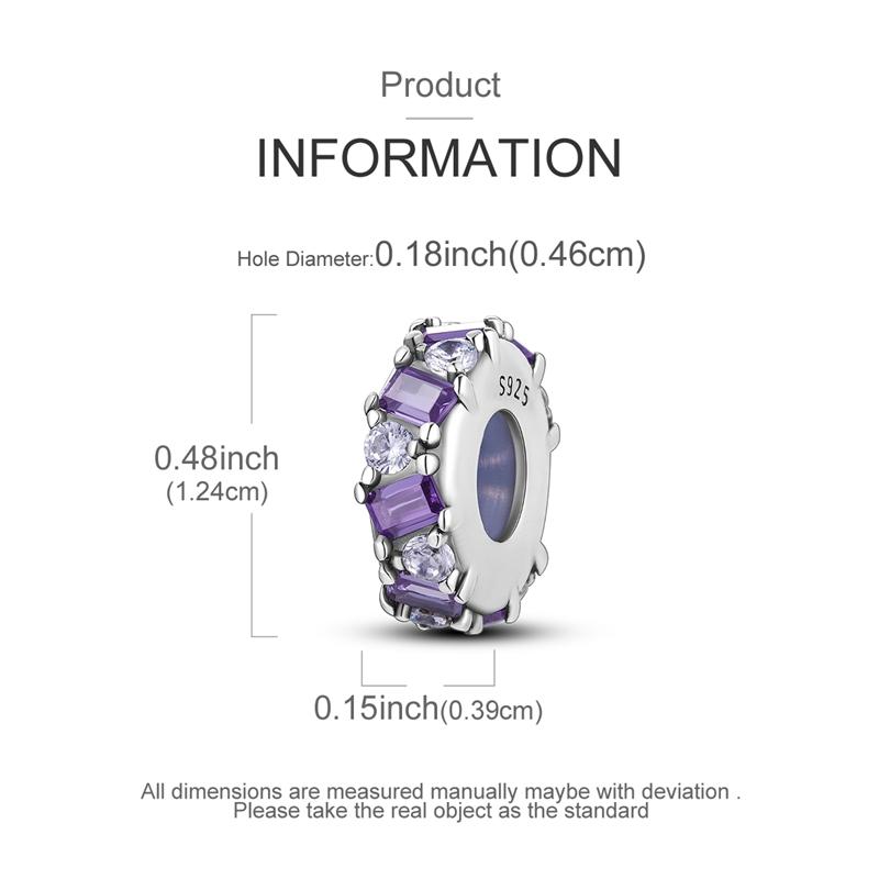 Original Charms Beads Copper Clip Charms Zircon Silicone Spacer Beads Fit Original Bracelet Diy Charm Women Jewelry