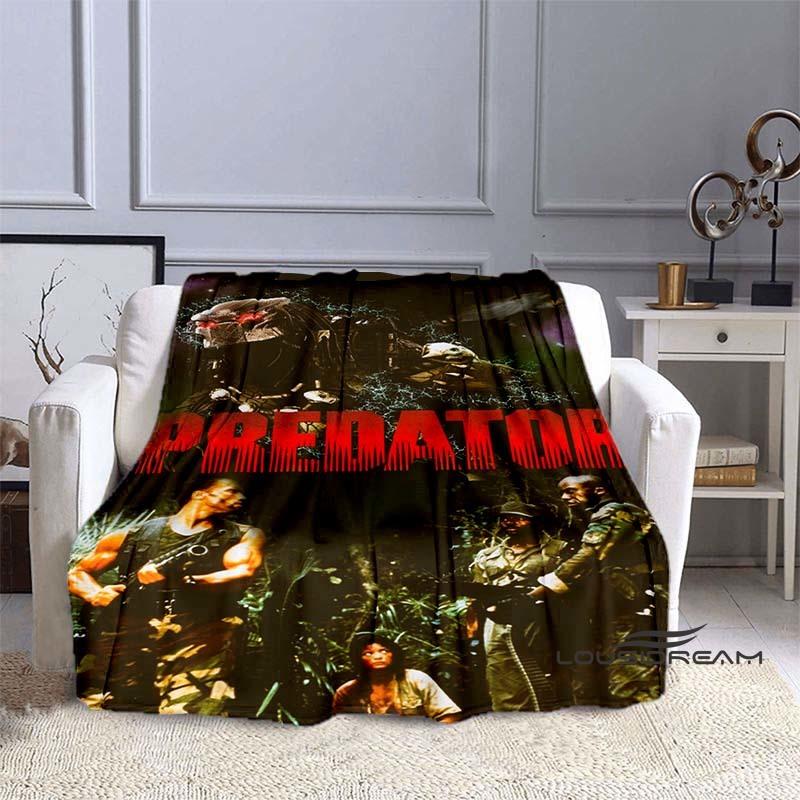 Alien Vs. Predator Printed Blanket Warm and Beautiful Flannel Soft and Comfortable Home Travel Bed Blanket Birthday Gift