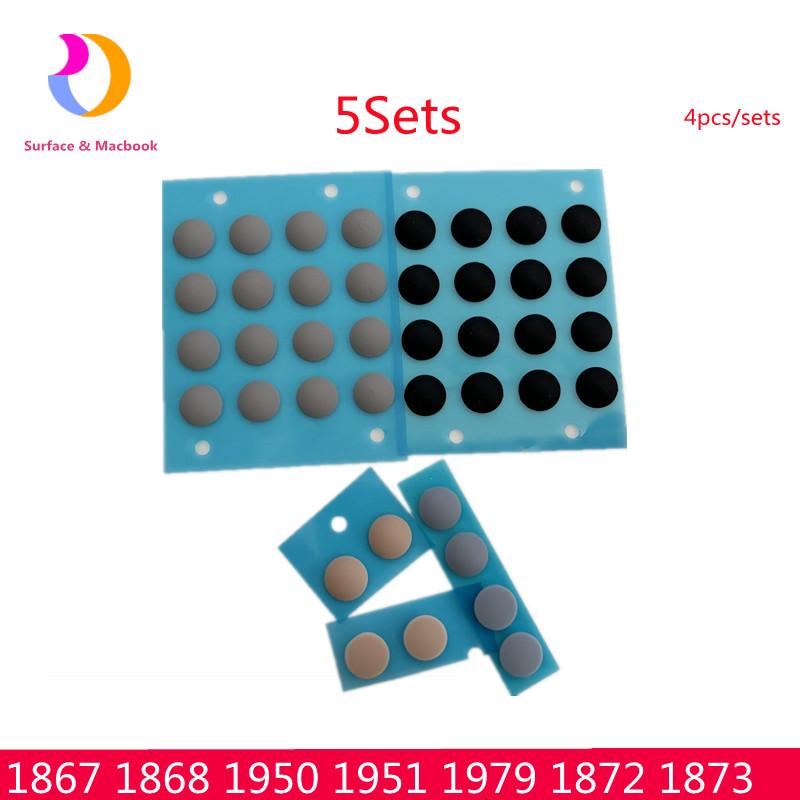 5Sets Foot Pad For Microsof Surface Laptop 3 4 5 Bottom Case Rubber Feet 1872 1868 1951 1867 1950 1979 Sliver Gold Blue Black