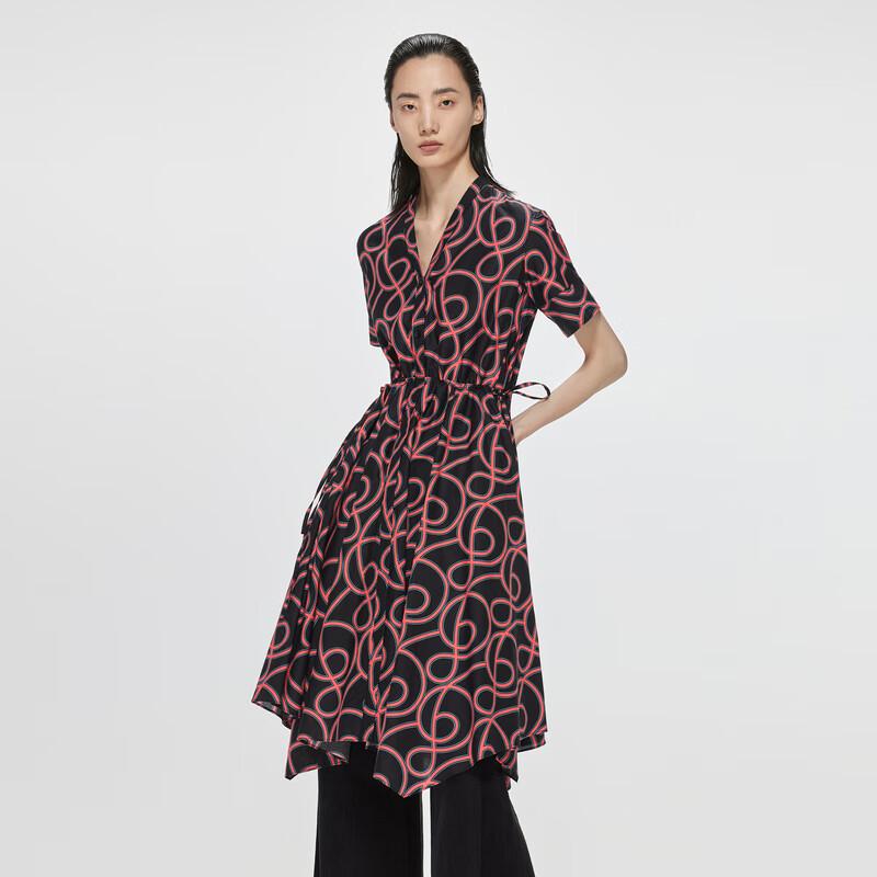 

JNBY 2023 Summer Loose Short Sleeve Maxi Dress M