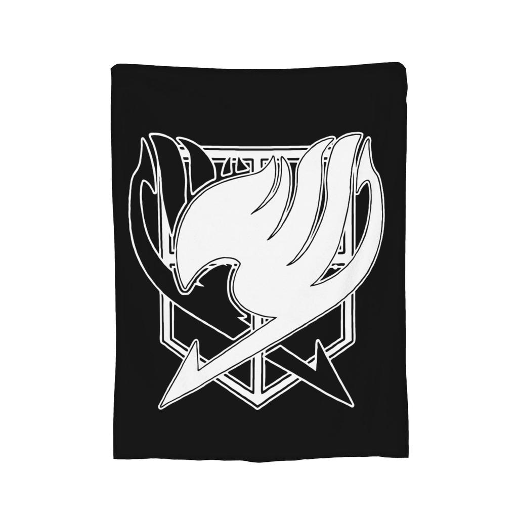 Natsu Erza Lucy Happy Blanket Velvet Spring Fairys Tails Portable Lightweight Thin Throw Blanket for Home Couch Rug Piece