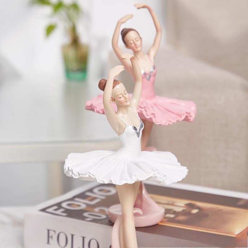Balett Táncos Lány Díszek Kreatív Táncoló Lány Szoba Könyvespolc Kis Dekoráció Születésnapi Ajándék Műgyanta Kézműves