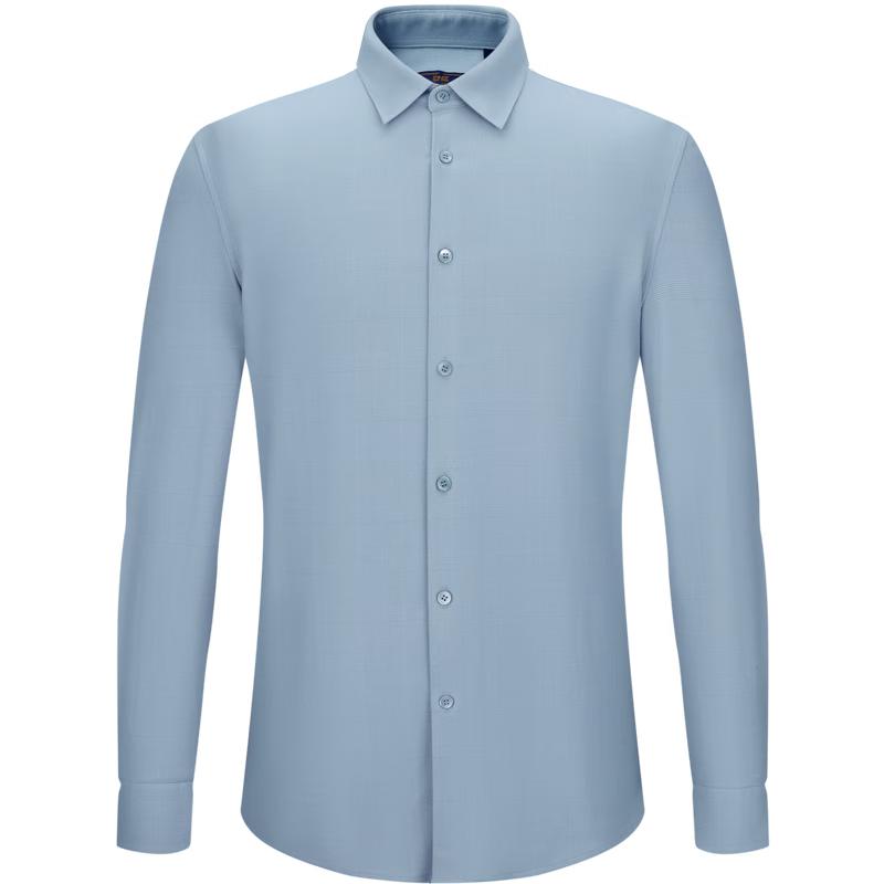 EMZ Erdos Men s Wool Blend Textured Casual Shirt 2XL