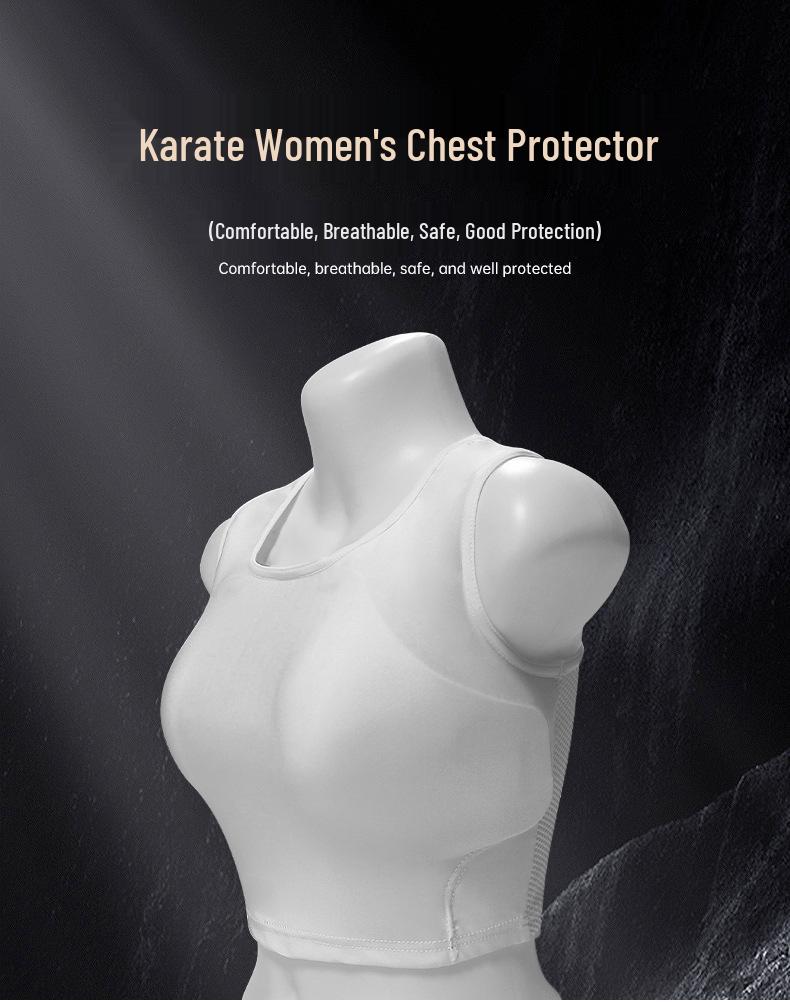 Karate Damen Atmungsaktiver Brustschutz für Kampfsport - Bequeme, Schweißabsorbierende Weste für Wettkampf, Training & Selbstverteidigung