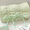 High Capacity Pencil Case Bowknot Pen Pouches Portable Pen Organizers Travel Makeup Storage Bag for Women Girl Student