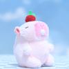 Charming Cute Capybara Plush Keychain Accessory With Soft Short Fur Design In Multiple Colors
