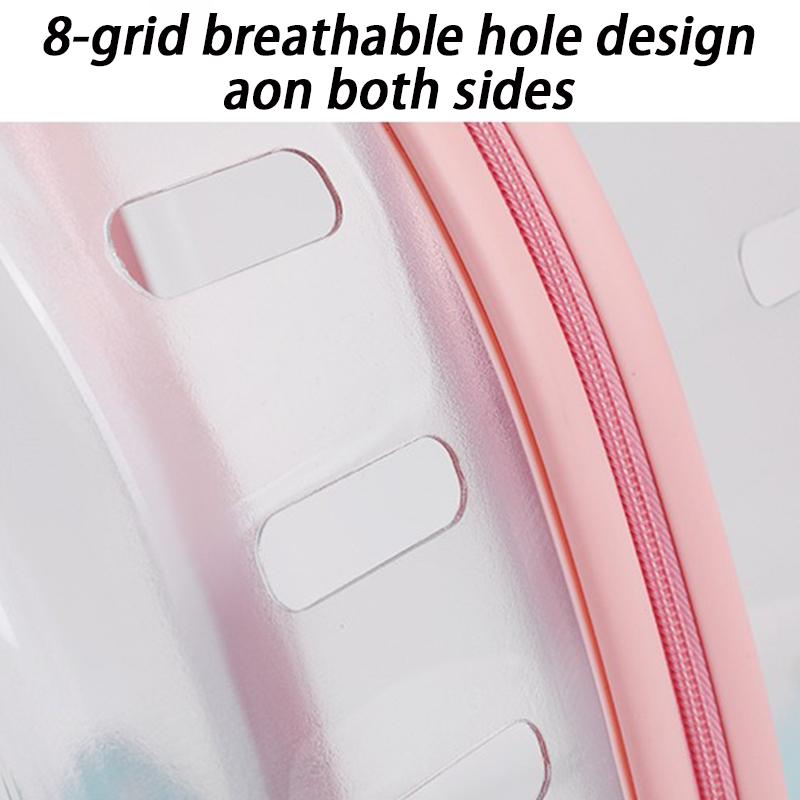 Transparent Cat Stroller Carriers 4 Wheels Portable Cat Stroller Cushion Transporters Trolleys Cheap Pet Cart Travel Suitcase