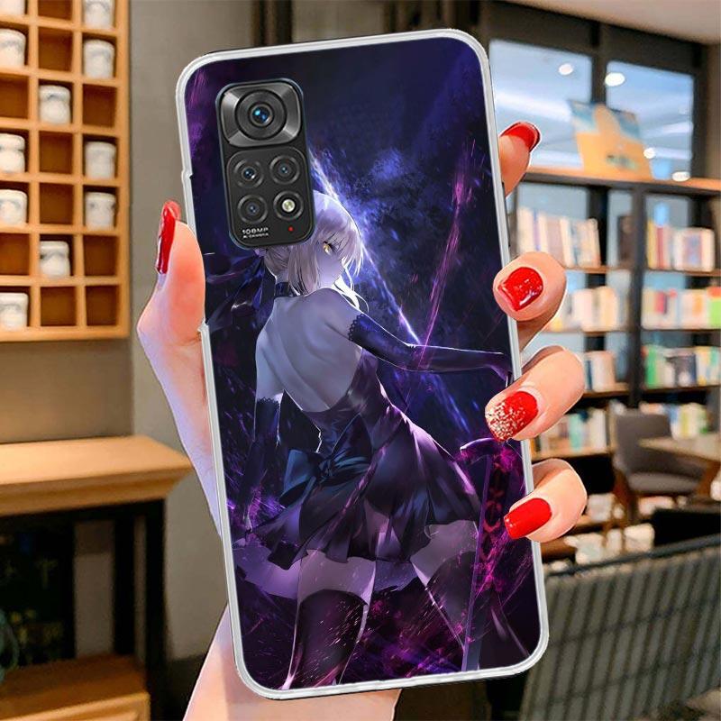 Fate Zero Stay Night Saber Cover Phone Case For Xiaomi Redmi Note 15 14 13 12 11 10 Pro Plus 14S 12S 11S 11T 11E 10S Soft Fundas