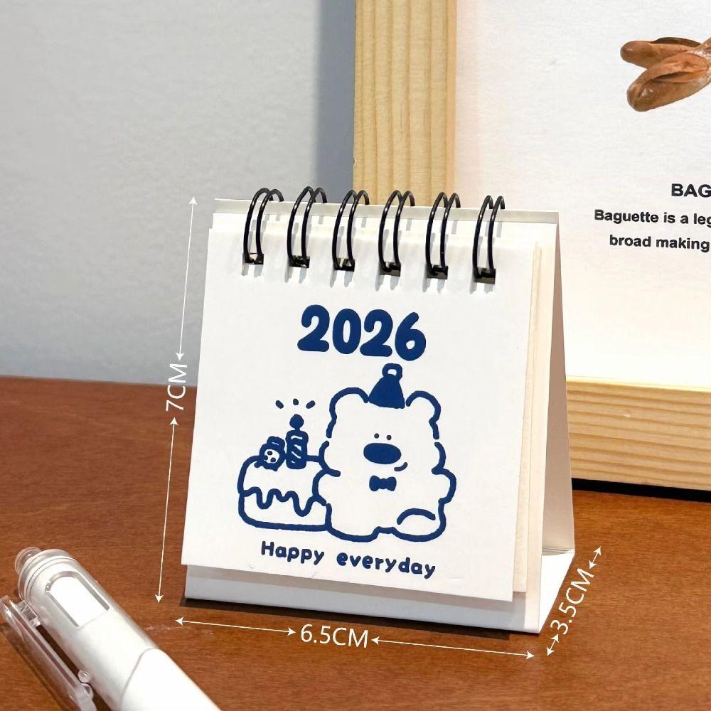 Portable Coil Calendar Cartoon Schedule Planner New Monthly Planner  Office School Supplies