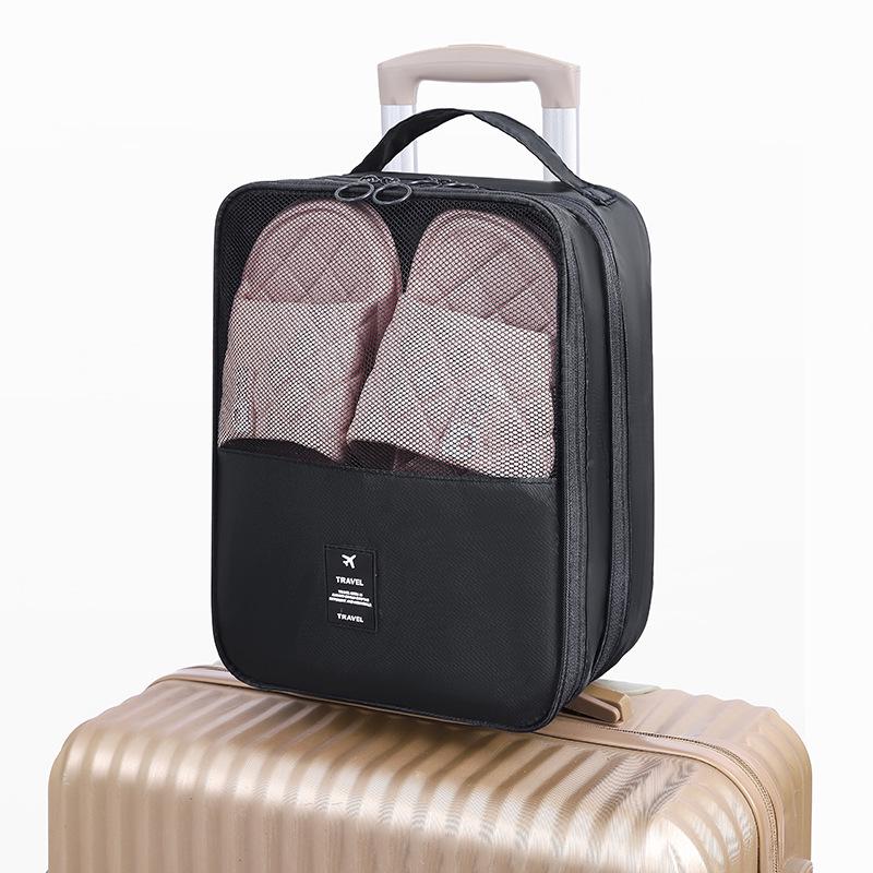 Large Capacity Foldable Travel Shoe Bag - Portable, Dustproof, Moistureproof Oxford Cloth with Drawstring