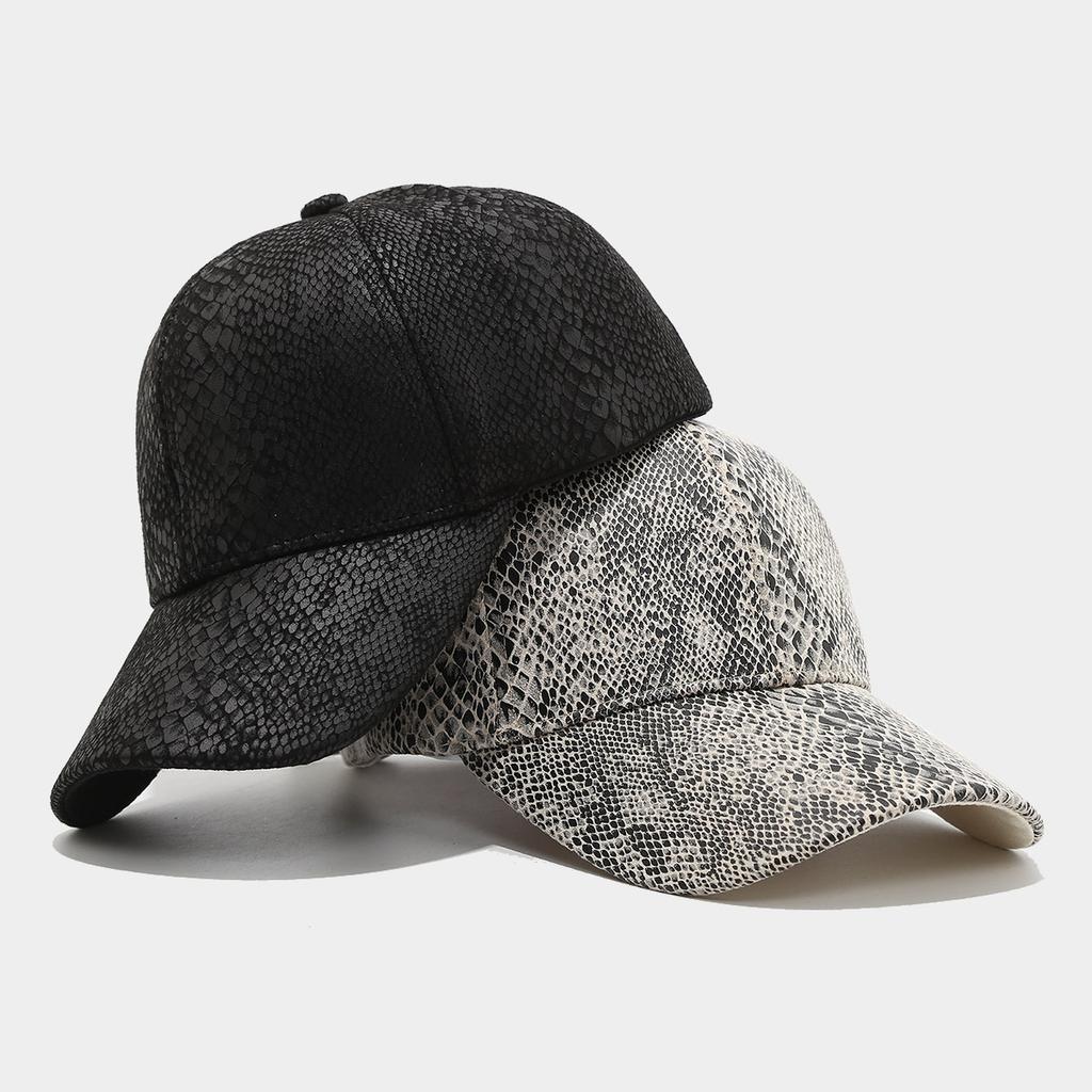 New Snake Pattern Baseball Cap Men's and Women's Street Fashion Personalized Cap Spring and Summer Casual Sun Hat