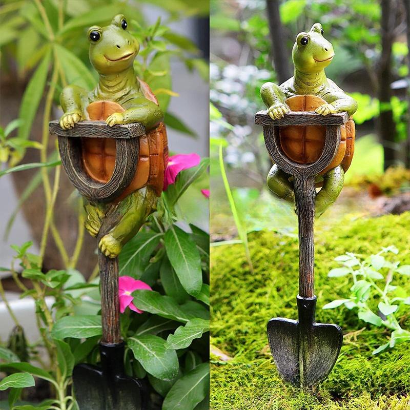 Micro Landscape Ornaments Creative Resin Frog Rabbit Turtle Dwarf Sculpture Outdoor Garden Craft Statue Decoration Figurine