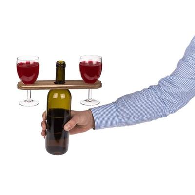Wine Bottle Holder and Glasses Wine Bottle Display Stand