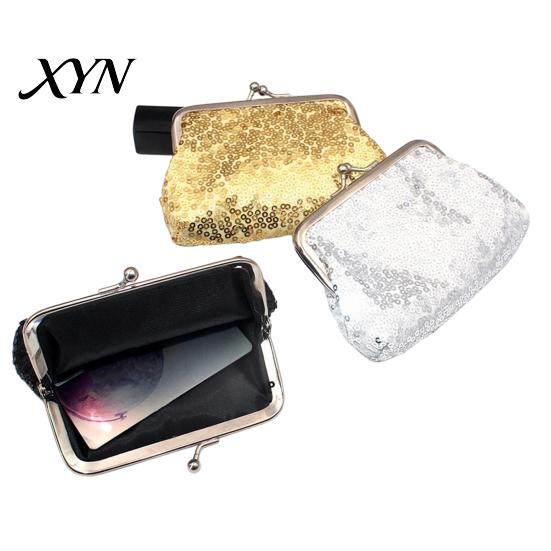 Colorful Sequin Wallet Women Coin Purse, with Metal Hinge And Kiss-lock Design, Lightweight Portable Travel Pouch Mini Wallet, Sequined Glitter