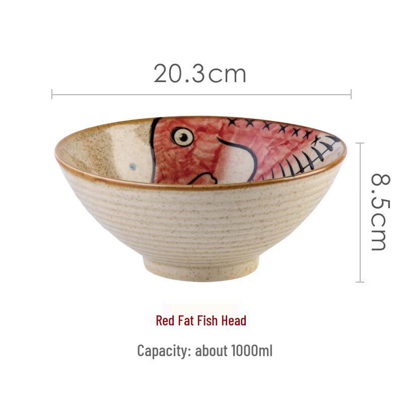 abay Hand-Painted Japanese Noodle Bowl