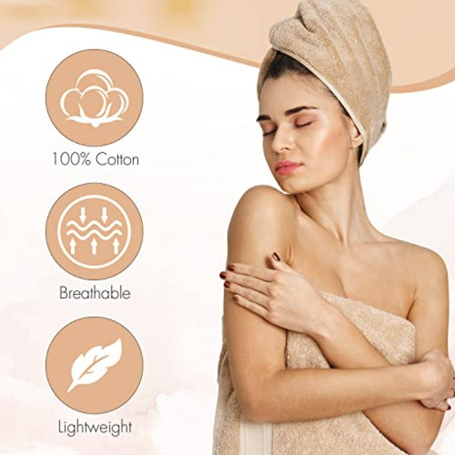 6Pack Lightweight Bath Towels for Home Use Extra Absorbent 100 Cotton Shower Towels in MultiColor 27 inches x 54 inches Perfect