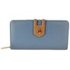 Cham Cham Women's Wallet In Blue Synthetic Material, Classic Horizontal Format