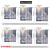Set Of 2 Flat Printing Curtains Winter Wolf Pack Snow Digital Printed Polyester Drapes Festive Portraits Curtain