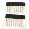 20pcs 1” Foam Sponge Brushes Wood Handle Painting Drawing Finishing Craft Tool