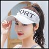 Plain Mesh Visor Cap Hat for CA810 [White Fang] Outdoors, Walking, Fishing, Golf, Women's (Black)