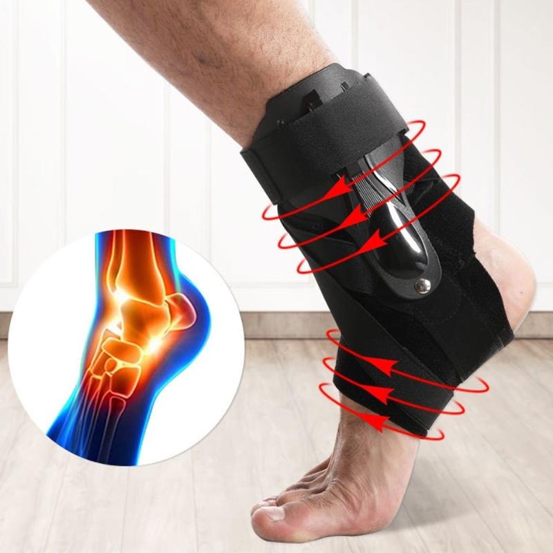 Ankle Brace Adjustable Support Stabilizer Lightweight Compression Guard for Post-op Recovery Sports Protection Daily Home Use