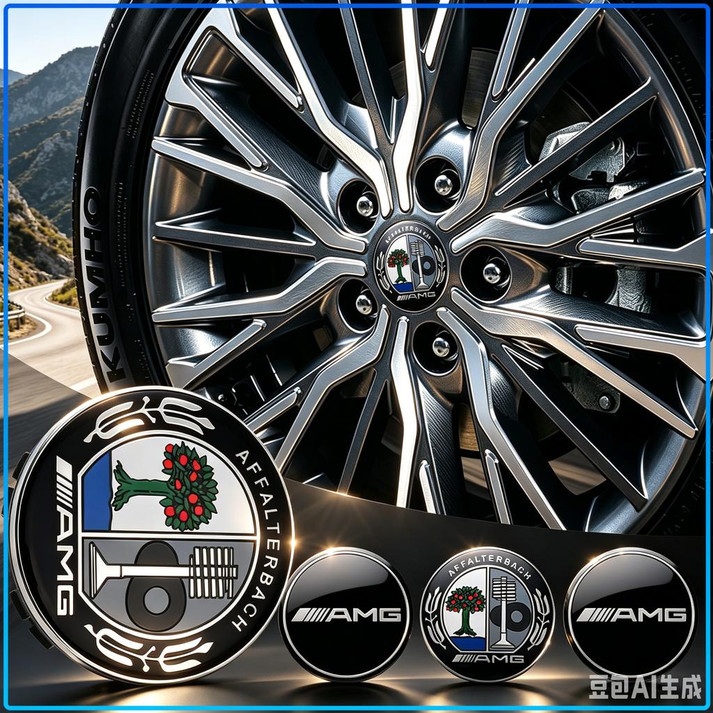 AABIG1 4PCS Car Wheel Center Hub Cap Covers Auto Rim Cover Emblem For Mercedes Benz W203 W204 W211 W210 W124 AMG W202 W220 CLA W212