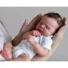 BZDOLL Realistic 48cm Soft Silicone Asleep Reborn Baby Doll With 3D-painting Skin, Alive 19inch Newborn Bebe Cute Birthday Gift