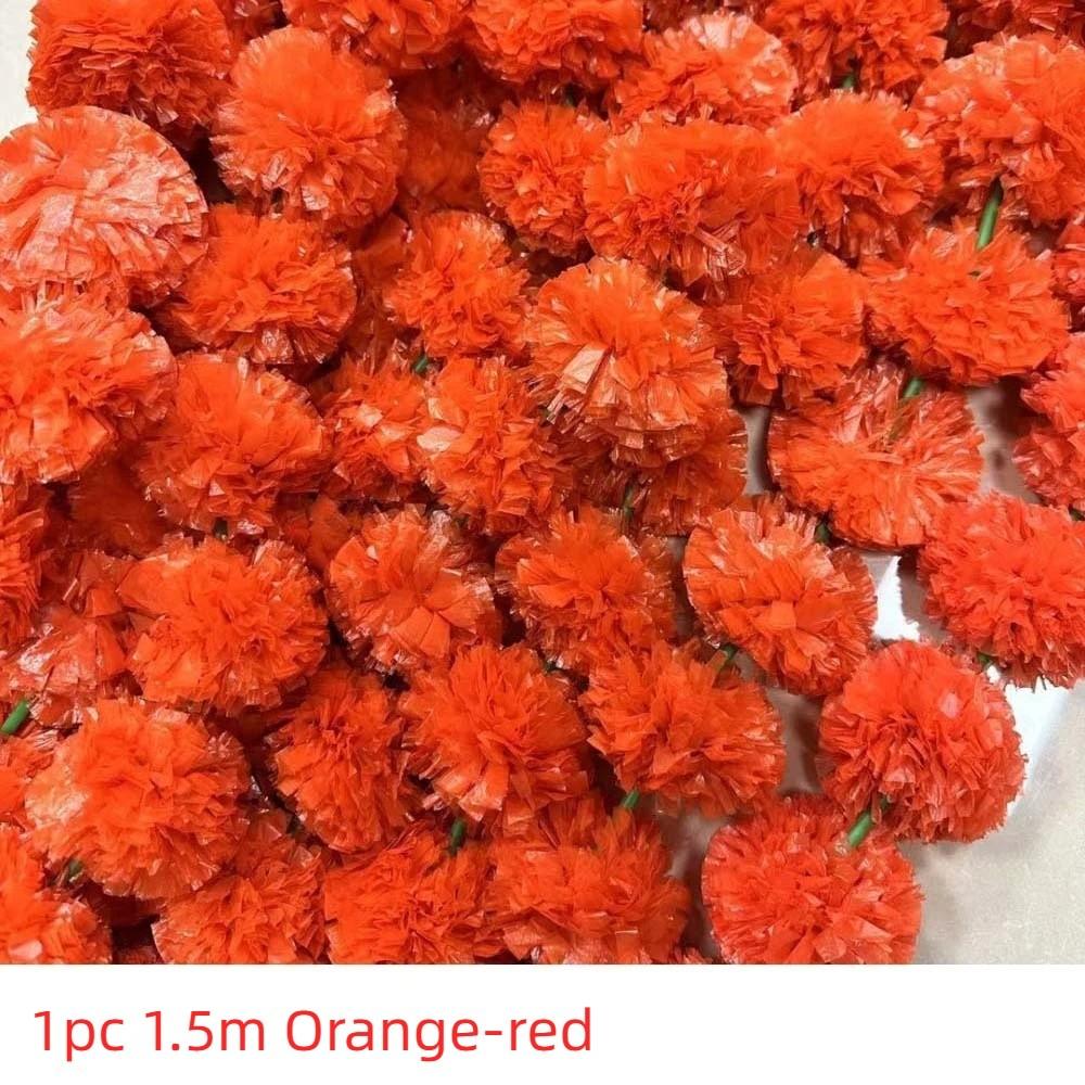 1.5m Halloween Marigold Garland Longevity Chrysanthemum Artificial Flower Decoration Tree