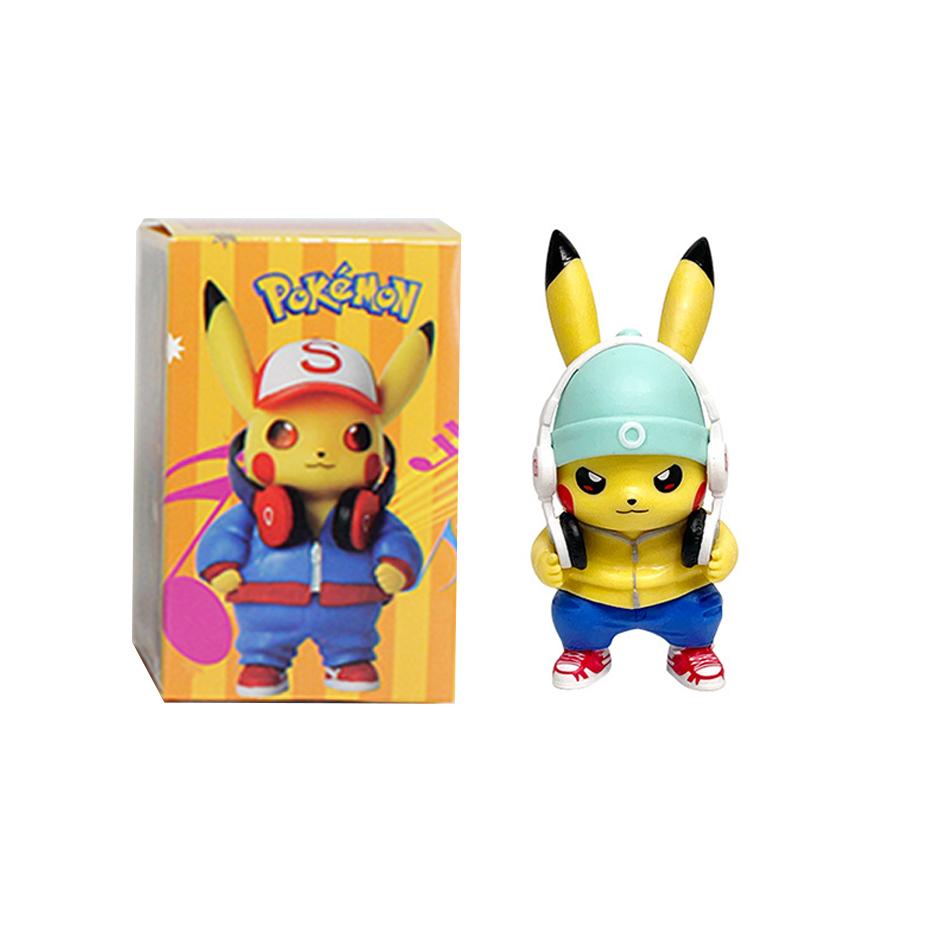 New Pocket Monsters Cartoon Movie Anime Character Pikachu Gengar Mewtwo Gurado Action Model Toy Blind Box Random Trendy Mystery Surprise Collectible