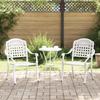 vidaXL Garden Chairs 2 Pcs In Cast Aluminum White 42002372