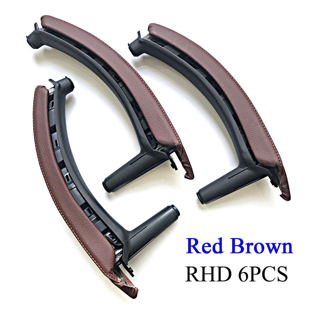 RHD scafandru dreapta mașină interior ușă cotieră panou mâner de tragere acoperire din piele de înlocuire pentru BMW X5 X6 E70 E71